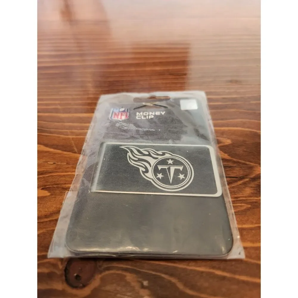 Tennessee Titans Money Clip Black and Steel Minimalist Wallet NWT NFL Football